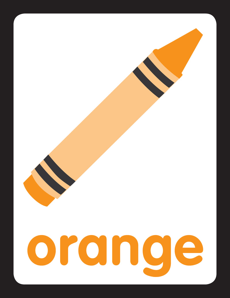 orange crayon clipart