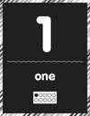 Black and White Number Cards 0-30 Just Teach by UPRINT