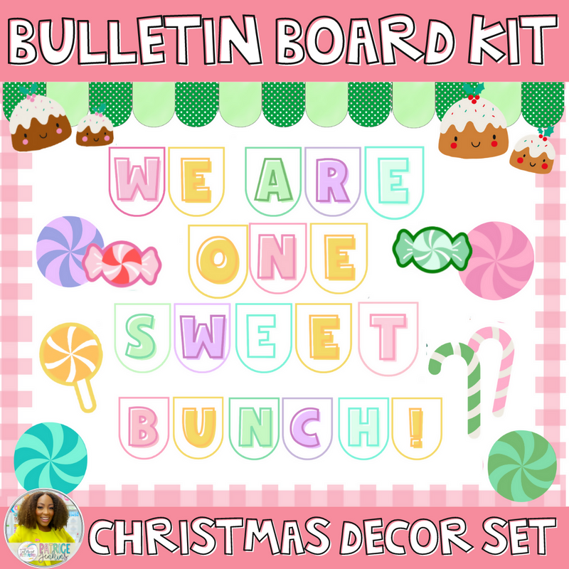 Sweet Bunch Christmas Bulletin Board Kit | Printable Classroom Resource | Tales of Patty Pepper
