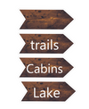 Directional Wooden Arrow Cutout Happy Camper by UPRINT