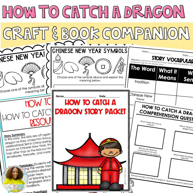 How to Catch A Dragon Book Companion | Printable Classroom Resource | Tales of Patty Pepper