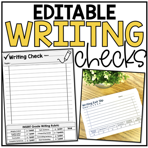 Editable Writing Checks by Miss West Best