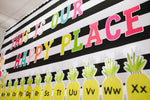 Inspirational Classroom Headline | Close to Home Close to Heart "HAPPY PLACE" | UPRINT |Schoolgirl Style }