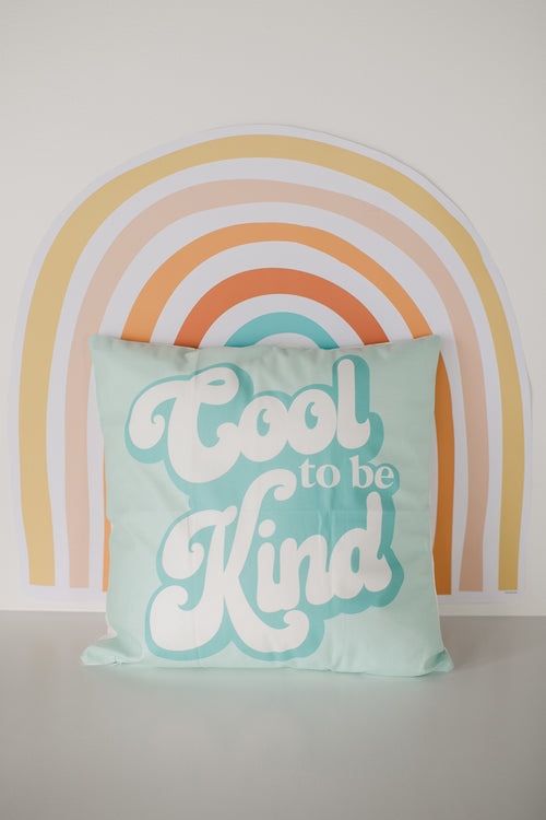 Cool To Be Kind Pillow Cover by Flagship