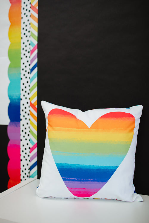 Schoolgirl Style - Share the Love Crisscross Pillow Cover
