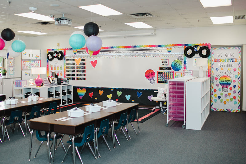 Light Bulb Moments | Ultimate Classroom Theme Decor Bundle | Rainbow Classroom Decor | Teacher Classroom Decor | Schoolgirl Style