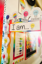Affirmation Station | Rainbow Classroom Decor | Light Bulb Moments  | UPRINT | Schoolgirl Style