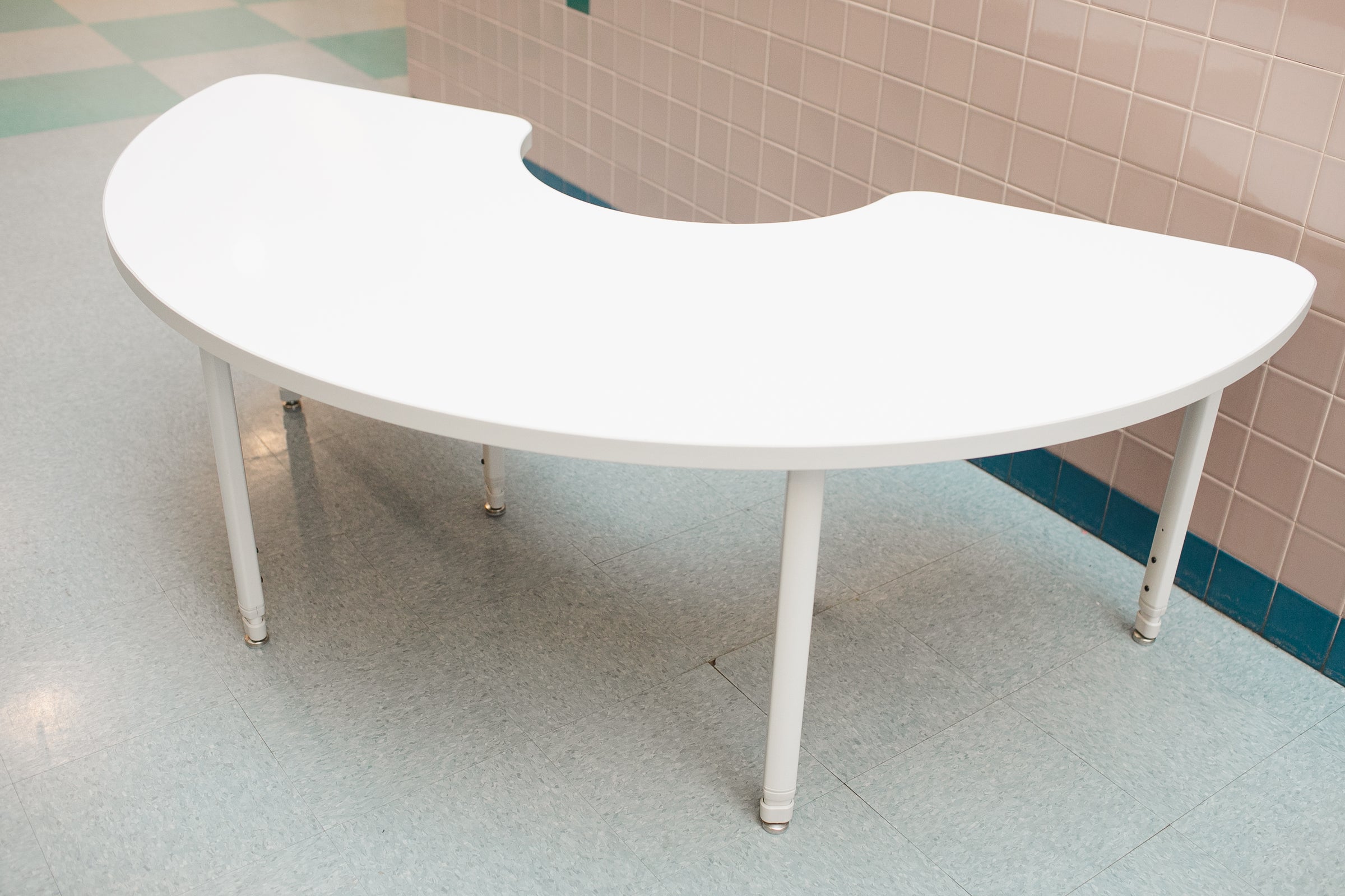 Half Moon Classroom Table