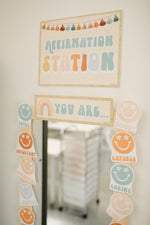 Affirmation Station | Retro Classroom Decor | Good Vibes | UPRINT | Schoolgirl Style