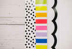 Black and White Painted Dot | Classroom Bulletin Board Border | Picasso, Painted Dots | Foundation Border | Schoolgirl Style