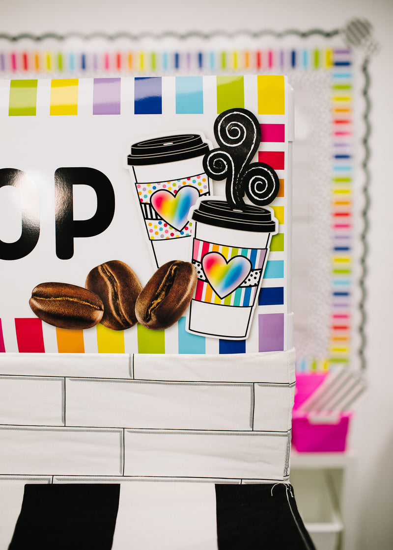 Rainbow To-Go Cup Cut-Outs | Bright and Brew-tiful | UPRINT | Schoolgirl Style
