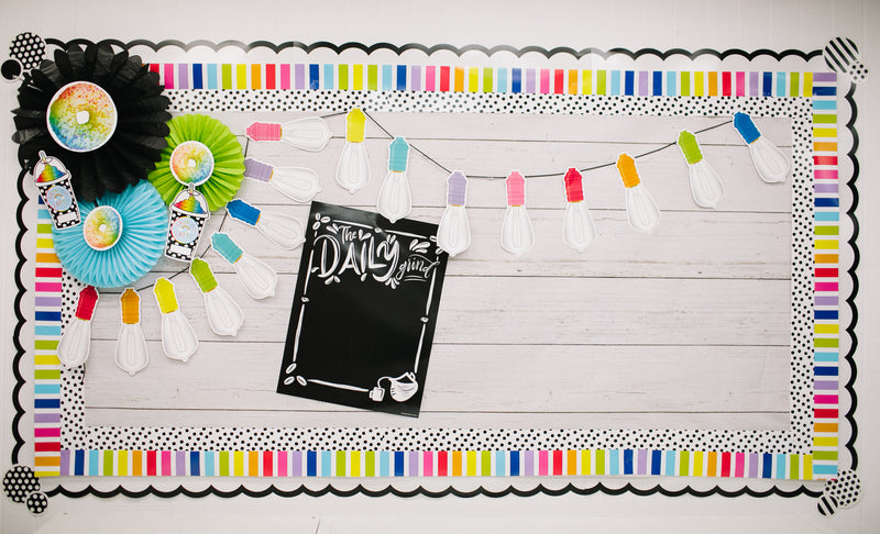 Vintage Lightbulb Cut-Outs | Bright and Brew-tiful Rainbow | UPRINT | Schoolgirl Style