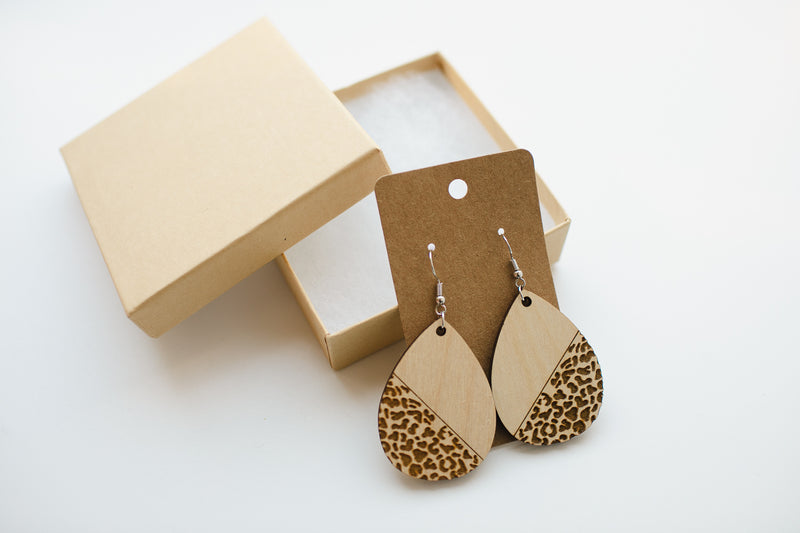 Schoolgirl Style - Simply Safari Earrings with Perfect Wooden Detail