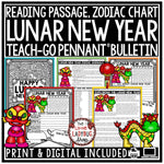 Lunar New Years Reading Passages | Bulletin Board | Printable Teacher Resources | The Little Ladybug Shop
