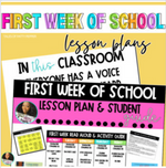 First Week of School Lesson Plans by Tales of Patty Pepper