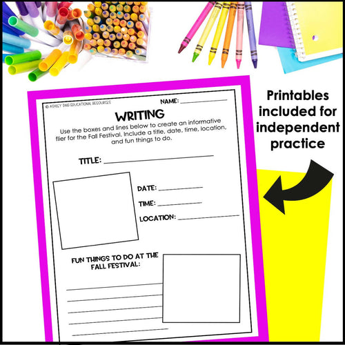 Author's Purpose Worksheets and Anchor Charts - Persuade Inform Entertain | Printable Classroom Resource |  Ashley's Golden Apples