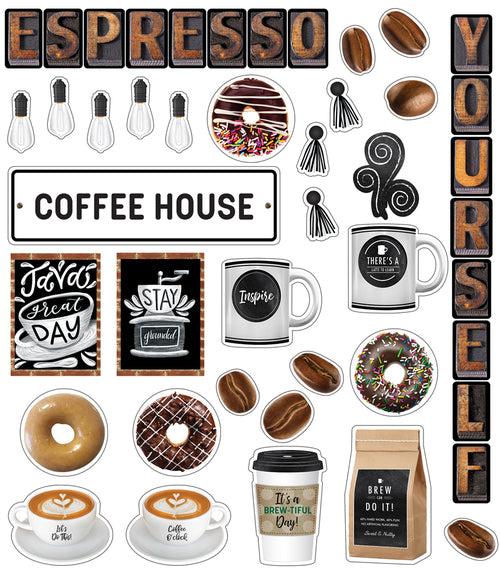 Industrial Cafe 'Espresso Yourself' Mini Bulletin Board Set by UPRINT