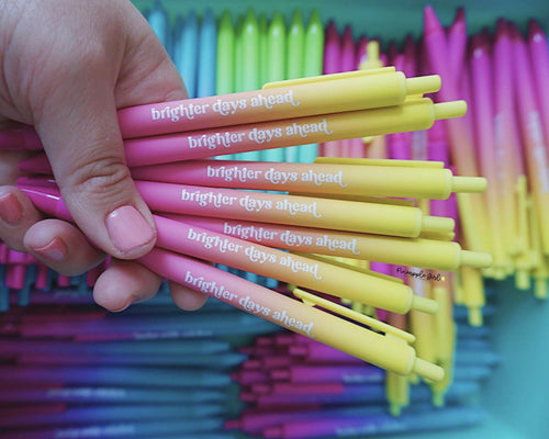Brighter Days Ahead | Pen Set | The Pineapple Girl Design Co. | Hey, TEACH!