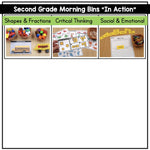 2nd Grade January Morning Bins | Printable Classroom Resource | The Moffatt Girls