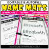 Editable and Autofill Name Mats 20 Templates No Prep Differentiated by One Sharp Bunch