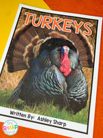 All About Turkeys: Turkey Craft, Turkey Nonfiction Unit & Turkey Life Cycle