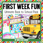 Back to School First Week Activities | Miss DeCarbo