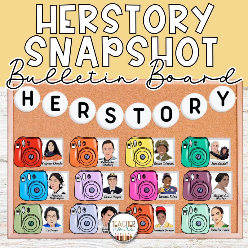 Women's History Month- Snapshot Bulletin Board