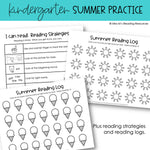 Summer Packet for Kindergarten Review First Grade Readiness | Printable Classroom Resource | Miss M's Reading Reading Resources
