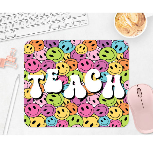 Happy Teach Mouse Pad by Crafting by Mayra 