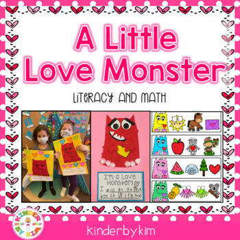A Little Love Monster Literacy and Math | Printable Teacher Resources | KinderbyKim