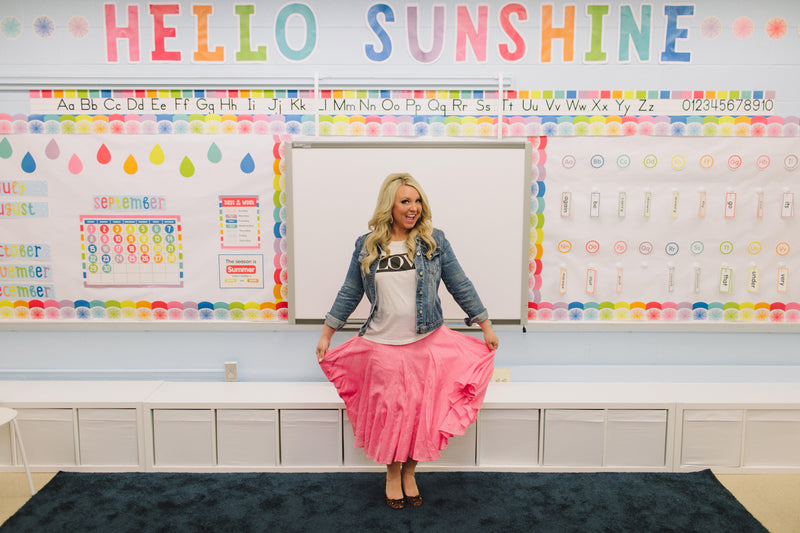 Schoolgirl Style - "Hello Sunshine" Inspirational Classroom Headline {U PRINT}