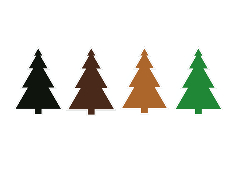 Christmas Tree Cut Out Holiday Decor by UPRINT