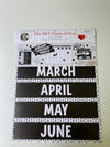 Black and White | Calendar Bulletin Board Set | Schoolgirl Style
