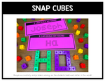 Editable Name Practice Fine Motor Name Activities Snap Cubes Name Mats for Preschool & Kindergarten