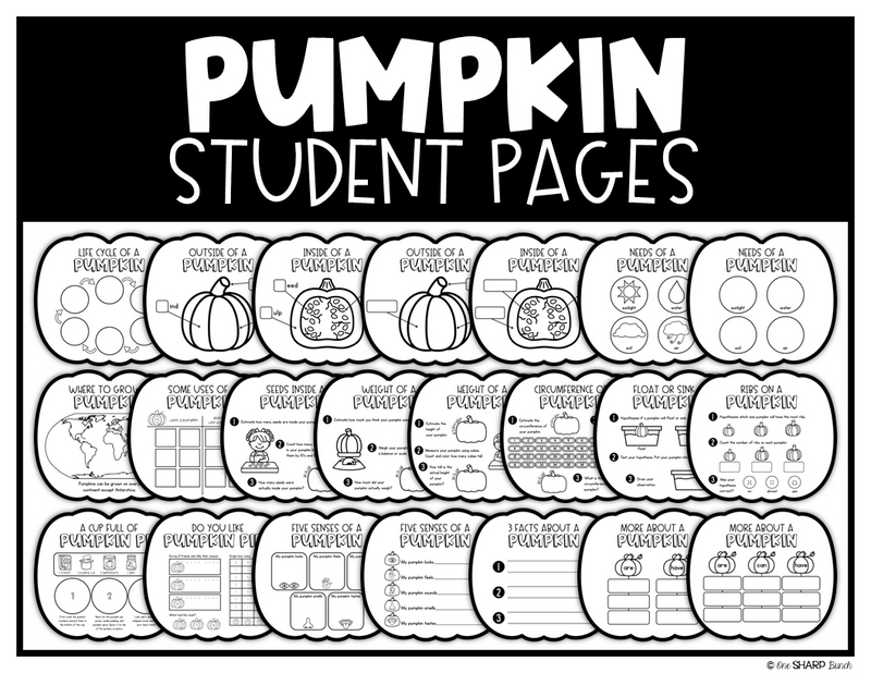 Pumpkins Shape Book - All About Pumpkins & Pumpkin Investigations