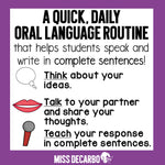 Think Talk Teach Oral Language | Printable Classroom Resource | Miss DeCarbo