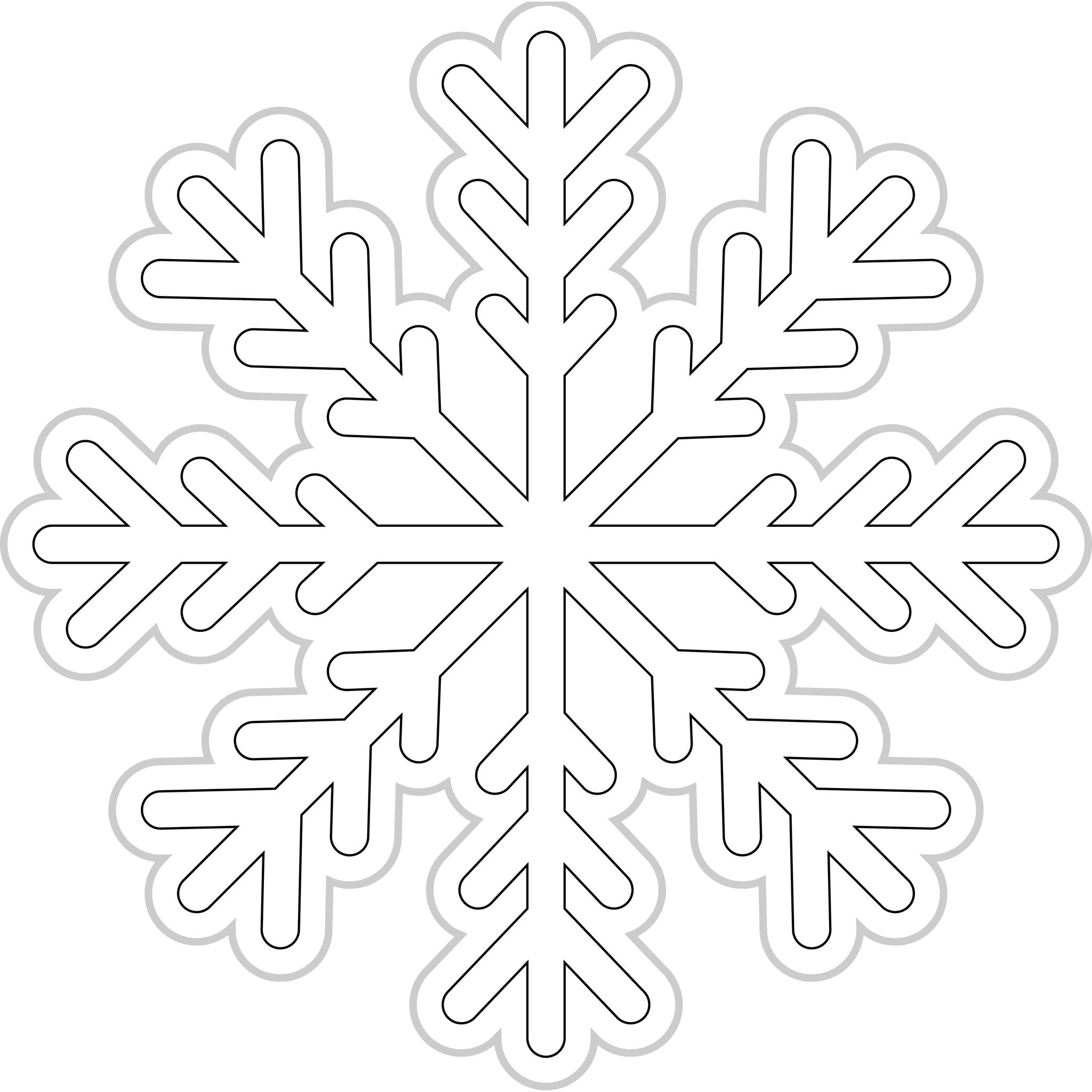 Snowflake Cut Out Holiday Classroom Decor by UPRINT