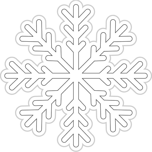 Snowflake Cut Out Holiday Classroom Decor by UPRINT