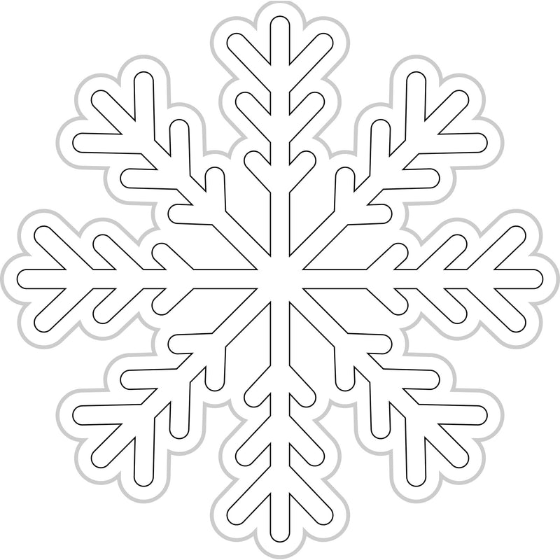 White snowflakes clipart, Black snowflake clip art, Winter holiday