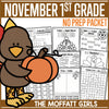 Novemeber 1st No Prep Packet by The Moffatt Girls