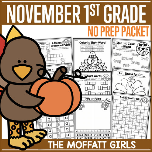Novemeber 1st No Prep Packet by The Moffatt Girls