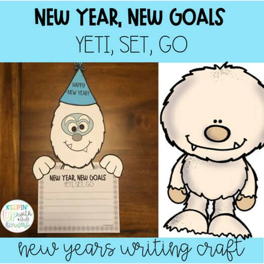 New Year, New Goals YETI, SET, GO, Printable Classroom Resource