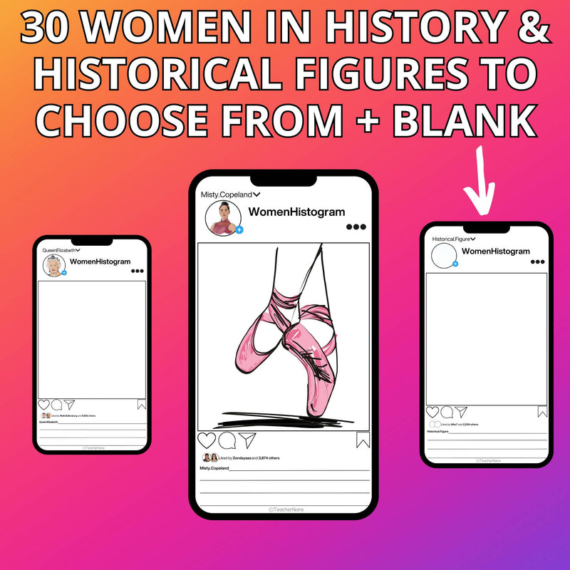 Women's History Bulletin Board Instagram Activity