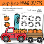 Halloween Name Craft | Fall Activities Pumpkin Bulletin Board