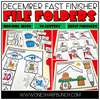 December Fast Finishers File Folders by One Sharp Bunch