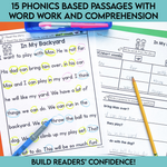 1st and 2nd Grade Phonics Focused Review Passages