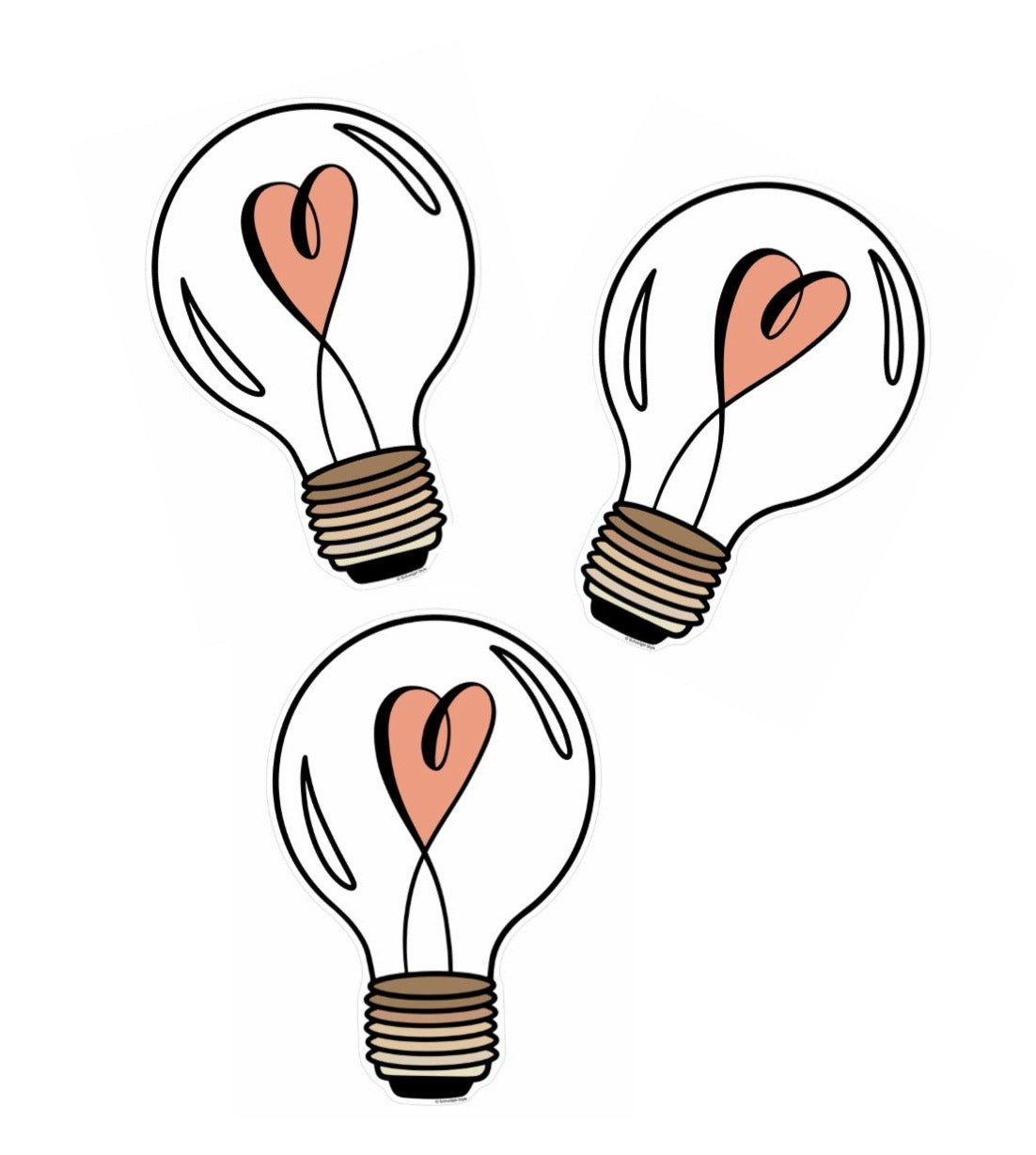 Wholesale Cartoon Style Light Bulb with Heart Enamel Pins