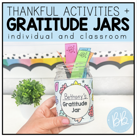 Gratitude jars for a girl's weekend
