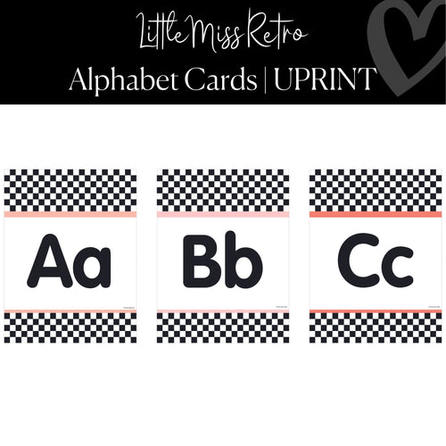 retro alphabet posters