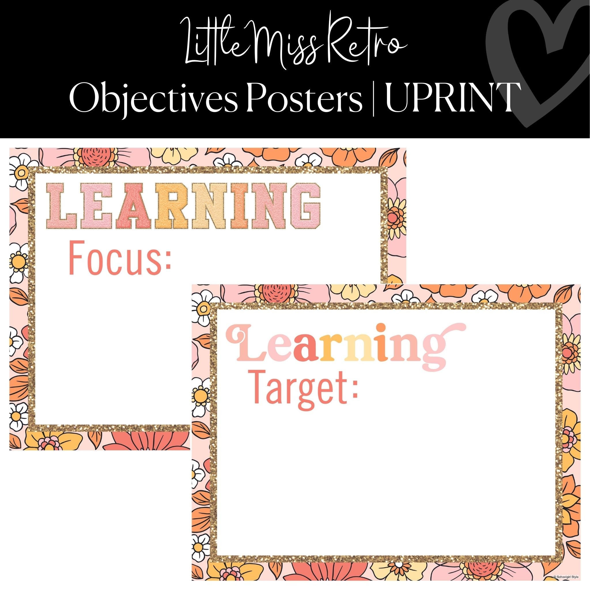 Objectives Posters | Schoolgirl Style